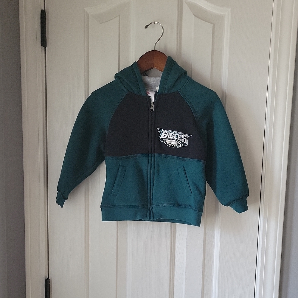 Green and Black Zip-Up Hoodie with High Collar